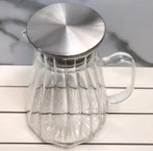 Kapris Metal Kapaklı 1500 Ml Cam Sürahi KAP-020 thumbnail 3