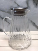 Kapris Metal Kapaklı 1500 Ml Cam Sürahi KAP-020 thumbnail 2