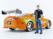 Hızlı ve Öfkeli Brian & Toyota Supra, 1: 24 Ölçek Portakal Die-Cast thumbnail 5