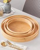 Kapris Home 3'lü Bambu Tepsi Kap-116 - 1
