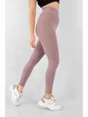 Fitilli Tayt Yüksek Bel Dikişsiz Dayanıklı Örme Kumaş ŞARDONLU KIŞLIK   FİTİLLİ-TAYT - 1