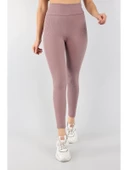 Fitilli Tayt Yüksek Bel Dikişsiz Dayanıklı Örme Kumaş ŞARDONLU KIŞLIK   FİTİLLİ-TAYT - 4