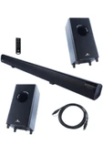 Maxword SLC-270BT Optik Çıkış 4.2.2 Kanal Soundbar TV Ses Sistemi + Çift Subwoofer 270W+230W thumbnail 4