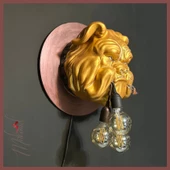 Korkusuz bulldog (duvar lambası, kafa heykeli, dekorasyon lambası, koruyucu) Mukemel tasarımları - 5