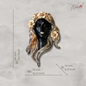 Japon anemon kızı (anemon duvar vazosu, dalgalı çiçek saçları) Mukemel tasarımları thumbnail 2