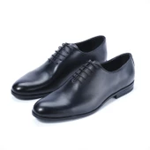 Erkek Hakiki Deri Siyah Klasik Ayakkabı - 2