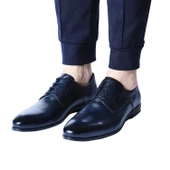 Erkek Hakiki Deri Lacivert Klasik Ayakkabı - 5