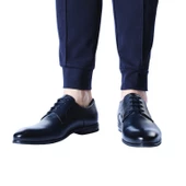 Erkek Hakiki Deri Lacivert Klasik Ayakkabı - 7