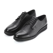 Erkek Hakiki Deri Siyah Günlük Ayakkabı - 1