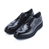 Erkek Hakiki Açma Deri Siyah Günlük Loafer Ayakkabı - 2