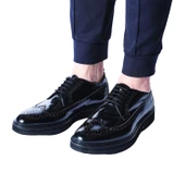 Erkek Hakiki Açma Deri Siyah Günlük Loafer Ayakkabı - 6