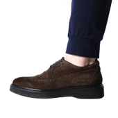 Erkek Hakiki Süet Deri Kahverengi Günlük Loafer Ayakkabı - 5