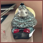 Kırmızı Duvar Heykeli Kurt Gangster (SANAT, KALPSİZ, BENCİL, MAFYA, PATRON) Tasarımları thumbnail 5