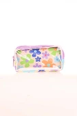 Kaukko Transparent Spring Kalem Çantası Colorful Flowers K2613 - 1