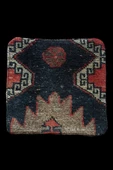 - Art Deco Bohem Halı El Dokuması Vintage Kırlent Minder 30x30cm [017] thumbnail 3