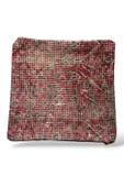 - Art Deco Bohem Halı El Dokuması Vintage Kırlent Minder 30x30cm [042] - 1