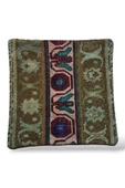 - Art Deco Bohem Halı El Dokuması Vintage Kırlent Minder 40x40cm (0154) - 2