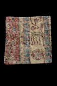 Şok Fiyat ! Açılışa Özel %50 Off ! Art Deco El Dokuması Halı Vintage Kırlent Minder 40x40cm (0156) thumbnail 1