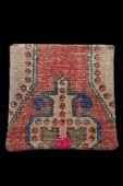 Şok Fiyat ! Açılışa Özel %50 Off ! Art Deco El Dokuması Halı Vintage Kırlent Minder 40x40cm (0141) thumbnail 1