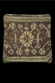 Şok Fiyat ! Açılışa Özel %50 Off ! Art Deco El Dokuması Halı Vintage Kırlent Minder 40x40cm (0132) thumbnail 1