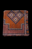 Şok Fiyat ! Açılışa Özel %50 Off ! Art Deco El Dokuması Halı Vintage Kırlent Minder 40x40cm (0122) - 1