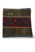 - Açılış Özel Fiyat Art Deco Bohem Halı El Dokuması Vintage Kırlent Minder 40x40cm 429 - 1
