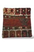 - Açılış Özel Fiyat Art Deco Bohem Halı El Dokuması Vintage Kırlent Minder 40x40cm 395 - 1