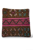 - Açılış Özel Fiyat Art Deco Bohem Halı El Dokuması Vintage Kırlent Minder 40x40cm 432 thumbnail 1