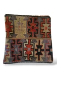 - Açılış Özel Fiyat Art Deco Bohem Halı El Dokuması Vintage Kırlent Minder 40x40cm 289 thumbnail 1