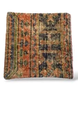 - Açılış Özel Fiyat Art Deco Bohem Halı El Dokuması Vintage Kırlent Minder 40x40cm 198 - 1