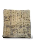 - Açılış Özel Fiyat Art Deco Bohem Halı El Dokuması Vintage Kırlent Minder 40x40cm 198 - 1