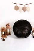 - El Yapımı Hakiki Deri Orijinal Bohem Ottoman Puf Minder 60cm - 1