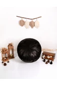 - El Yapımı Hakiki Deri Orijinal Bohem Ottoman Puf Minder 60cm - 5