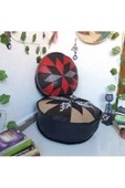 Şok Fiyat Açılışa Özel %50 Off! Art Deco El Yapımı Hakiki Deri Orijinal Bohem Ottoman Puf Minder60cm - 7