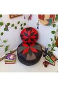 Şok Fiyat Açılışa Özel %50 Off! Art Deco El Yapımı Hakiki Deri Orijinal Bohem Ottoman Puf Minder60cm - 6