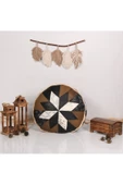 Şok Fiyat Açılışa Özel %50 Off! Art Deco El Yapımı Hakiki Deri Orijinal Bohem Ottoman Puf Minder60cm - 5