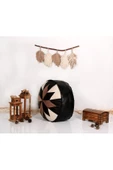 Şok Fiyat Açılışa Özel %50 Off! Art Deco El Yapımı Hakiki Deri Orijinal Bohem Ottoman Puf Minder60cm thumbnail 2