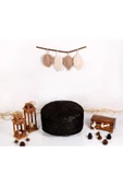Dolgulu! Art Deco El Yapımı Hakiki Deri Orijinal Bohem Ottoman Puf Minder 60x30cm 'özel Seri' - 6