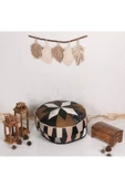 Şok Fiyat Açılışa Özel %50 Off! Art Deco El Yapımı Hakiki Deri Orijinal Bohem Ottoman Puf Minder60cm - 3