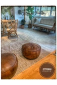 El Yapımı Gerçek Kuzu Derisi Ottoman Puf Yer Bahçe Balkon Minderi 60x30cm (DOLGUSUZ) - 3