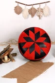 Şok Fiyat Açılışa Özel %50 Off! Art Deco El Yapımı Hakiki Deri Orijinal Bohem Ottoman Puf Minder60cm thumbnail 1