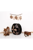 Şok Fiyat Açılışa Özel %50 Off! Art Deco El Yapımı Hakiki Deri Orijinal Bohem Ottoman Puf Minder60cm thumbnail 3