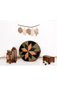 Şok Fiyat Açılışa Özel %50 Off! Art Deco El Yapımı Hakiki Deri Orijinal Bohem Ottoman Puf Minder60cm - 4