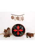 Şok Fiyat Açılışa Özel %50 Off! Art Deco El Yapımı Hakiki Deri Orijinal Bohem Ottoman Puf Minder60cm - 4