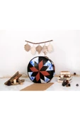 Şok Fiyat Açılışa Özel %50 Off! Art Deco El Yapımı Hakiki Deri Orijinal Bohem Ottoman Puf Minder60cm - 5