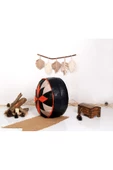Şok Fiyat Açılışa Özel %50 Off! Art Deco El Yapımı Hakiki Deri Orijinal Bohem Ottoman Puf Minder60cm - 3