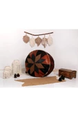 Şok Fiyat Açılışa Özel %50 Off! Art Deco El Yapımı Hakiki Deri Orijinal Bohem Ottoman Puf Minder60cm - 3
