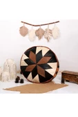 Şok Fiyat Açılışa Özel %50 Off! Art Deco El Yapımı Hakiki Deri Orijinal Bohem Ottoman Puf Minder60cm - 2