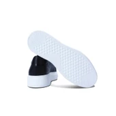 Erkek Hakiki Deri Hasır Desenli Sneaker Siyah Spor Ayakkabı - 7