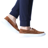 Erkek Hakiki Süet Deri Günlük Sneaker Taba Ayakkabı - 5